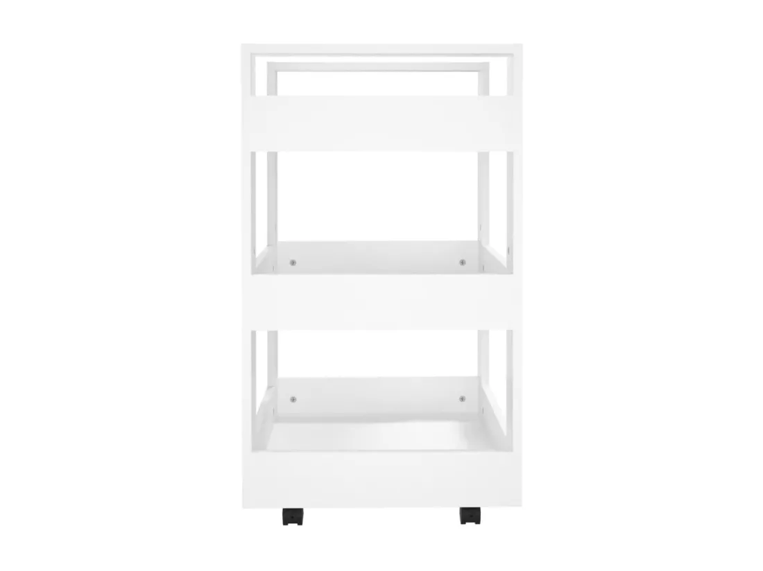 Chariot de cuisine Blanc 60x45x80 cm Bois d'ingénierie