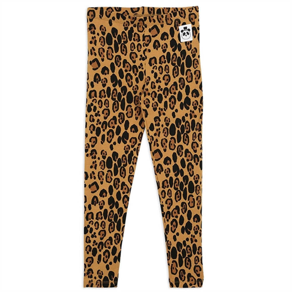 Basic Heart Brown Leggings - Mini Rodini | Luksusbaby
