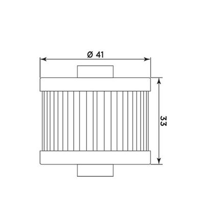Filtre à huile Meiwa P5003 Type origine
