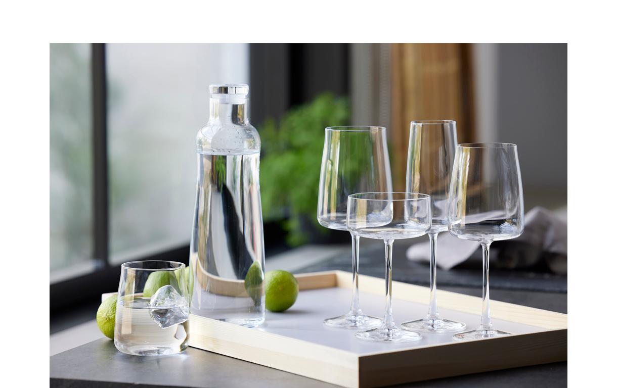 Trinkglas Zero 6 Stück, 42 clWasserglas aus ultraklarem Kristallglas