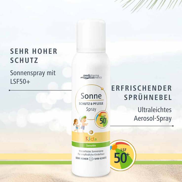 Sonne Schutz & Pflege Spray Kids LSF 50 + , 150 ml