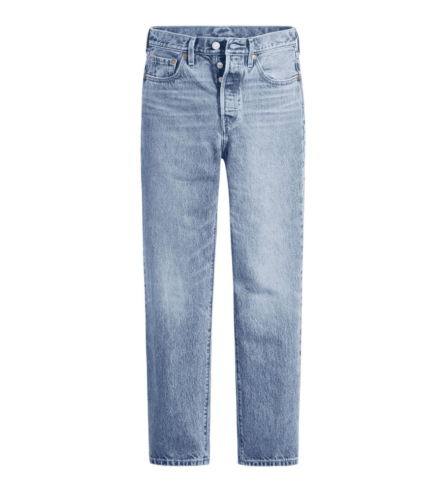 Calça jeans Levi's 501 cropped azul