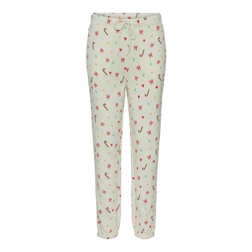 Pieces Xmas Chilli Sweatpants, Cloud Dancer, M
