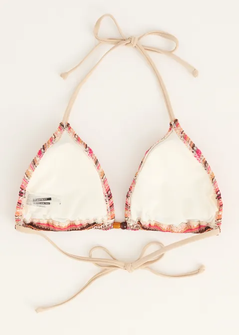 Triangel bikini top met strepen assorti (ASSOR)