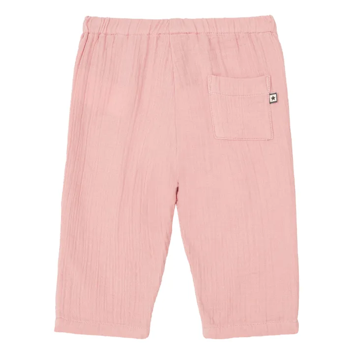 Bonton Pantalon Gaze de Coton Bio Futur | Rose
