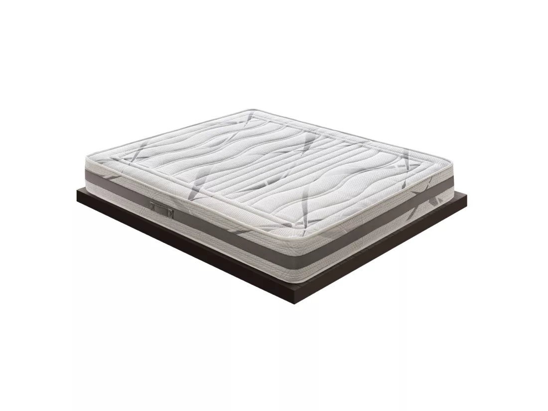 iLoveSleep - Matelas à mémoire de forme - hauteur 22 cm - mousse à mémoire de forme 3 cm - housse en carbone 200x200