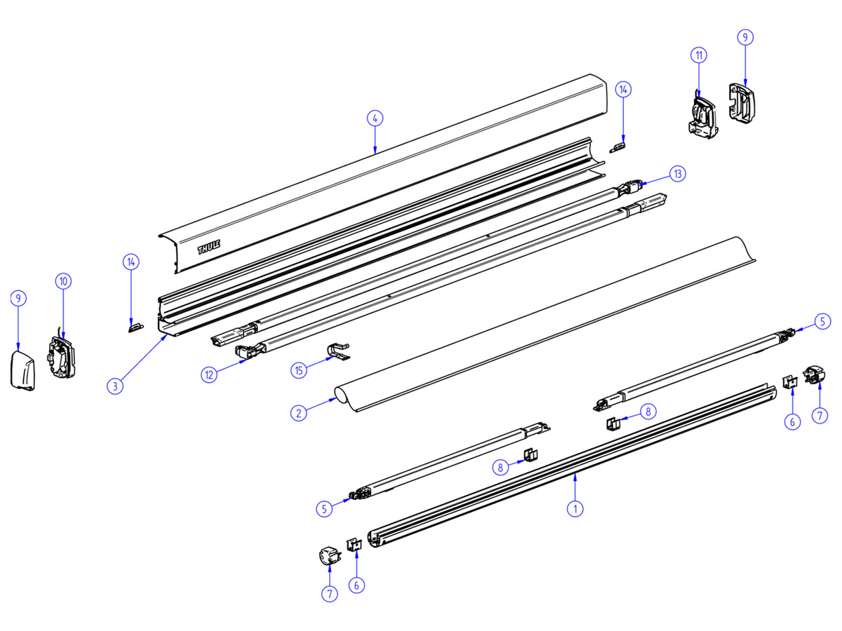 Thule Omnistor set positie blokjes ligger 3200