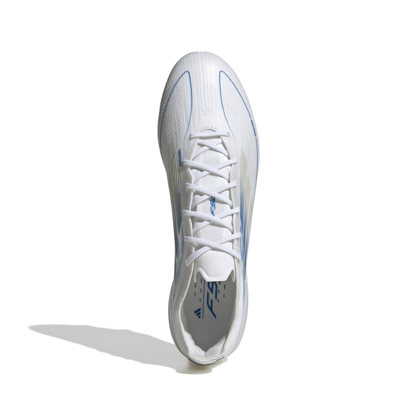 Adidas F50 Elite Gras Voetbalschoenen (FG) Wit Blauw Zilver