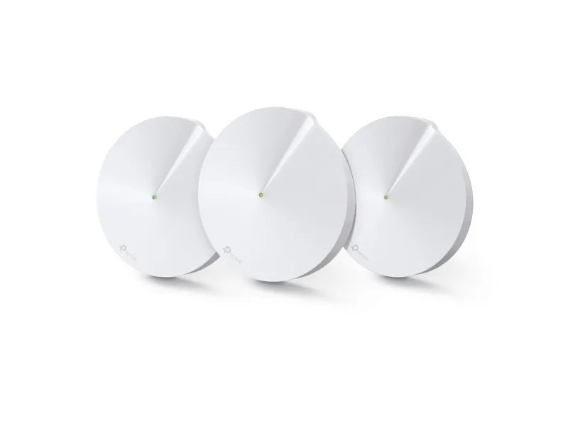 TP-Link Deco M9 Plus - Wi-Fi-system (3 routere) - op til 6750 sq.ft - mesh - GigE - 802.11a/b/g/n/ac, Bluetooth 4.2, ZigBee Home Automation 1.2 - Tri-Band