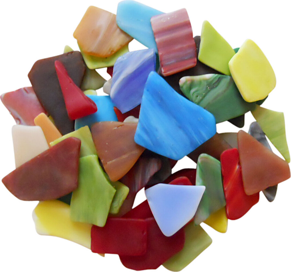 Mosaik - Str. 15-60 MM - Tykkelse 5 MM - Indhold Kan Variere - Assorterede Farver - 2 KG