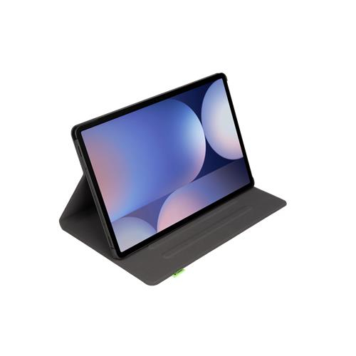 Samsung Galaxy Tab S10  EasyClick Cactus Leder Tasche Smart Case Flip Cover Hülle mit Aufsteller   S-Pen Halterung (V11CB01C01) - Schwarz