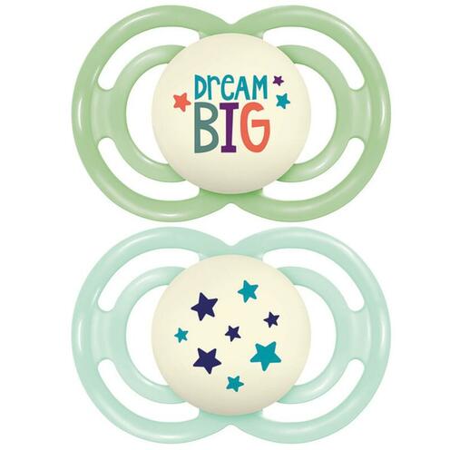 Lot de 2 sucettes Perfect dès 18 mois Astronight - Coloris aléatoire - MAM