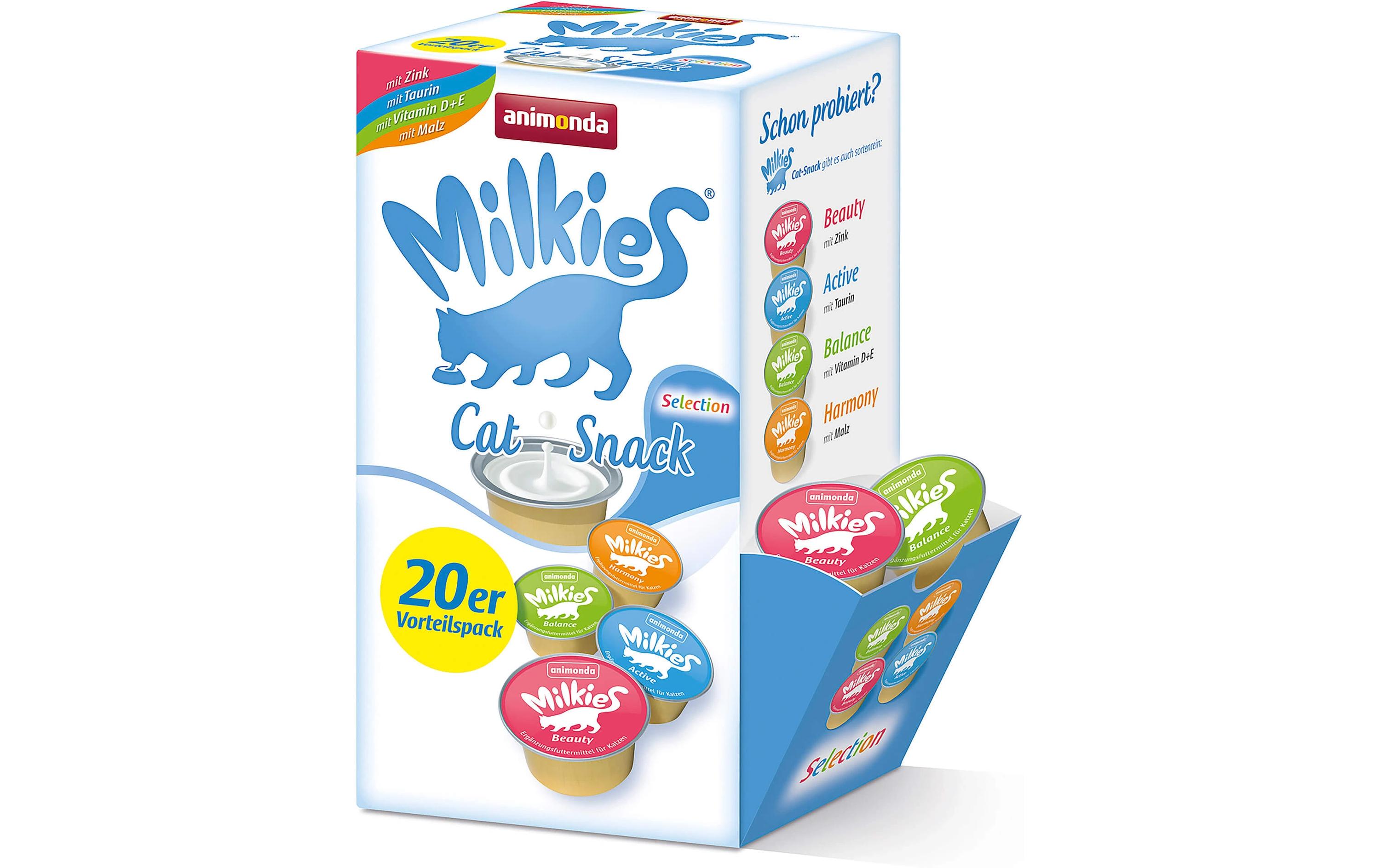 Katzen-Snack Milkies Selection 20 x 15 gErgänzungsfuttermittel für Katzen