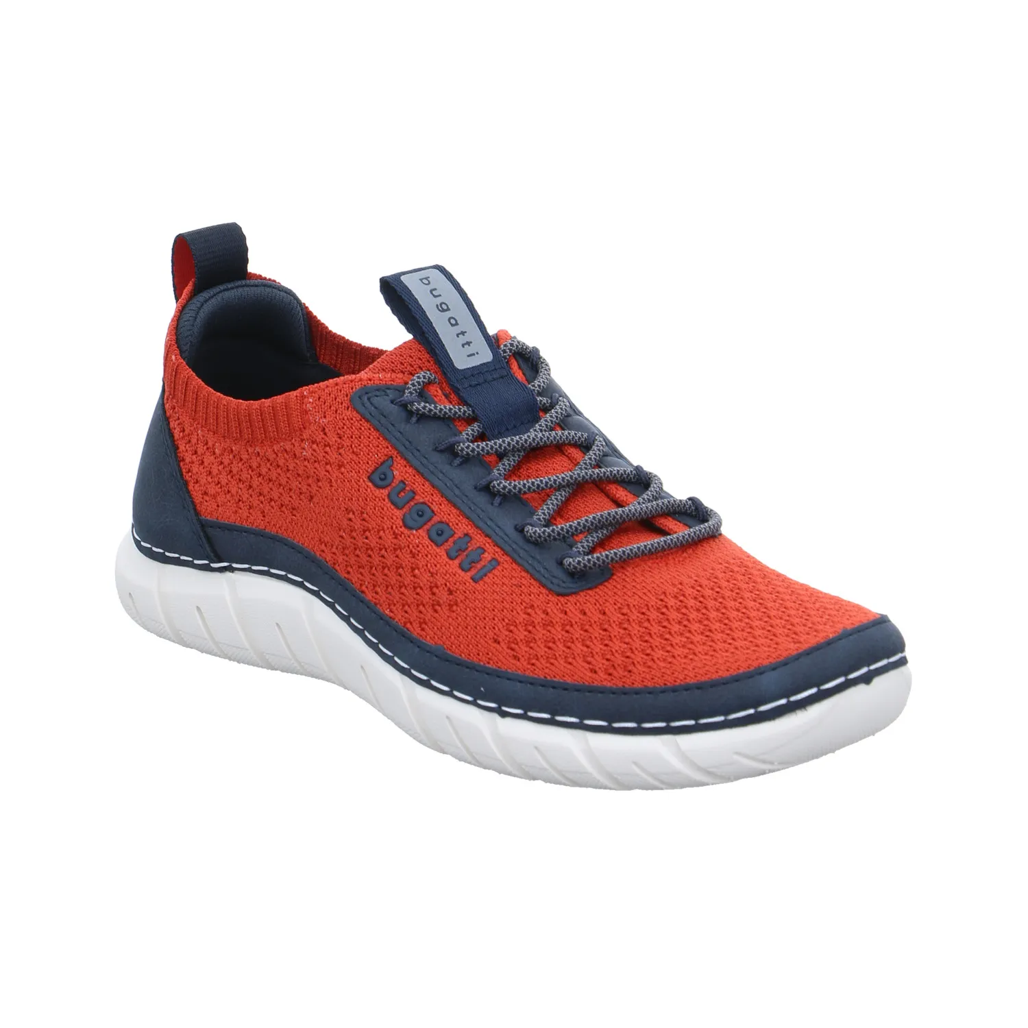 BUGATTI SHOES Halbschuhe Sneaker Stoff Rot Textil