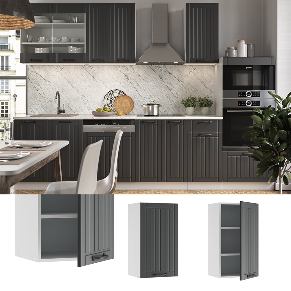 Vicco Hängeschrank 40 cm FAME Line Küchenschrank Küchenzeile Landhaus Anthrazit