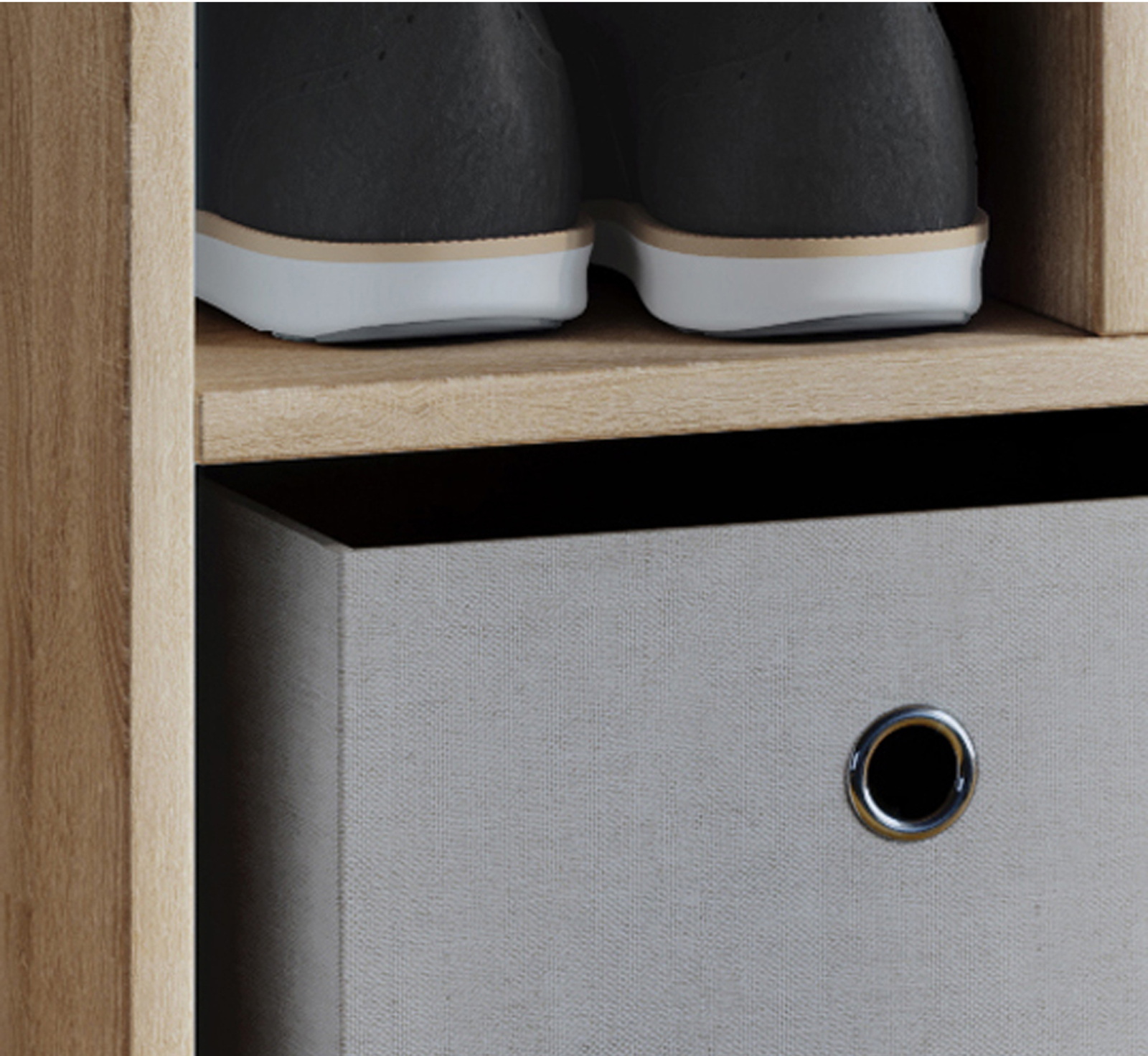 Schuhschrank HINSOL XL - Sonoma Eiche - 92 cm breit
