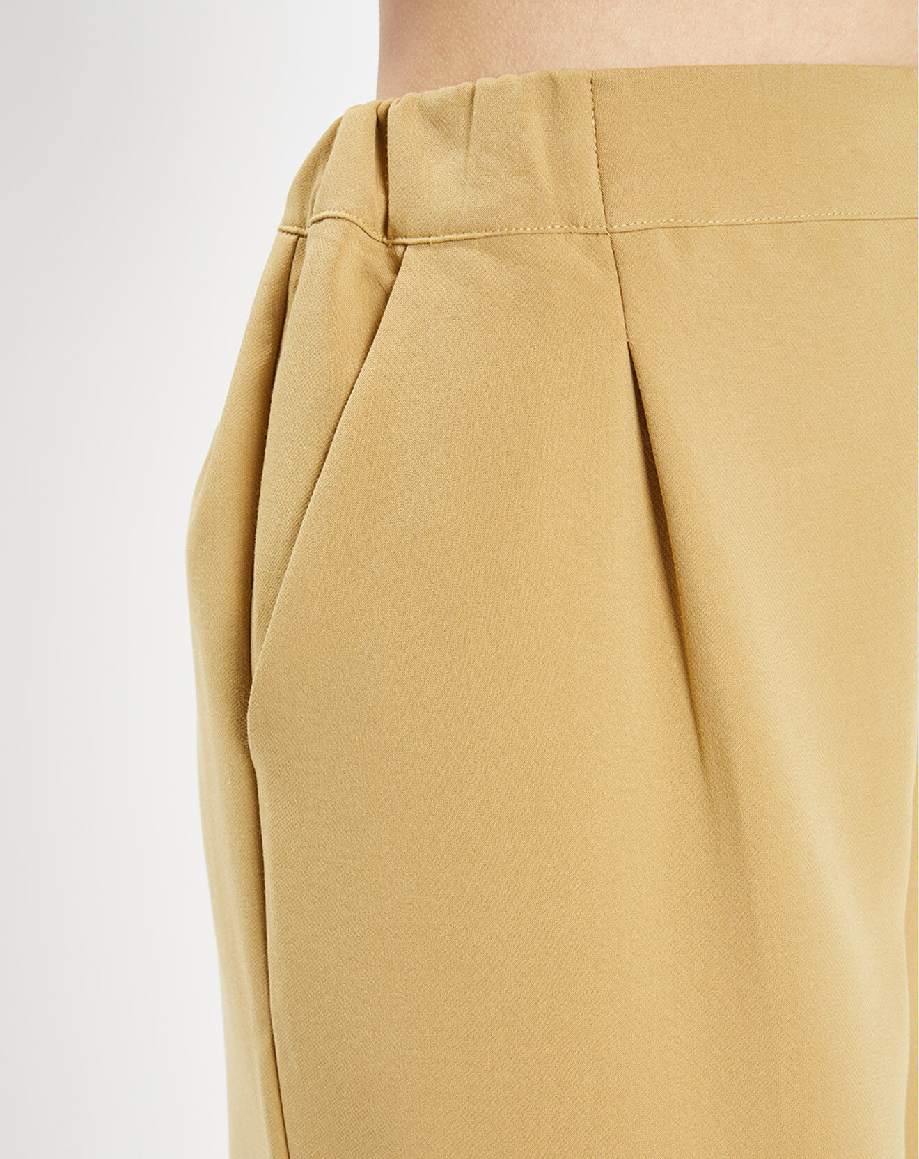 Galeries Lafayette Pantalon large Pierrot Pol kaki clair