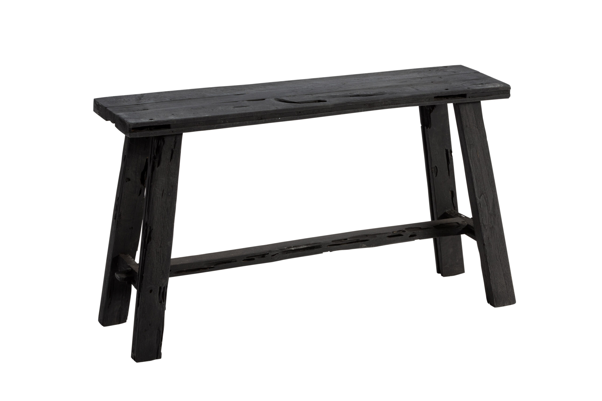 Teakhouten Krukje 80cm - Zwart