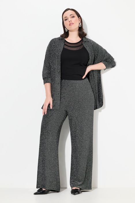Jerseyhose, Glitter, gerades Bein, Elastikbund