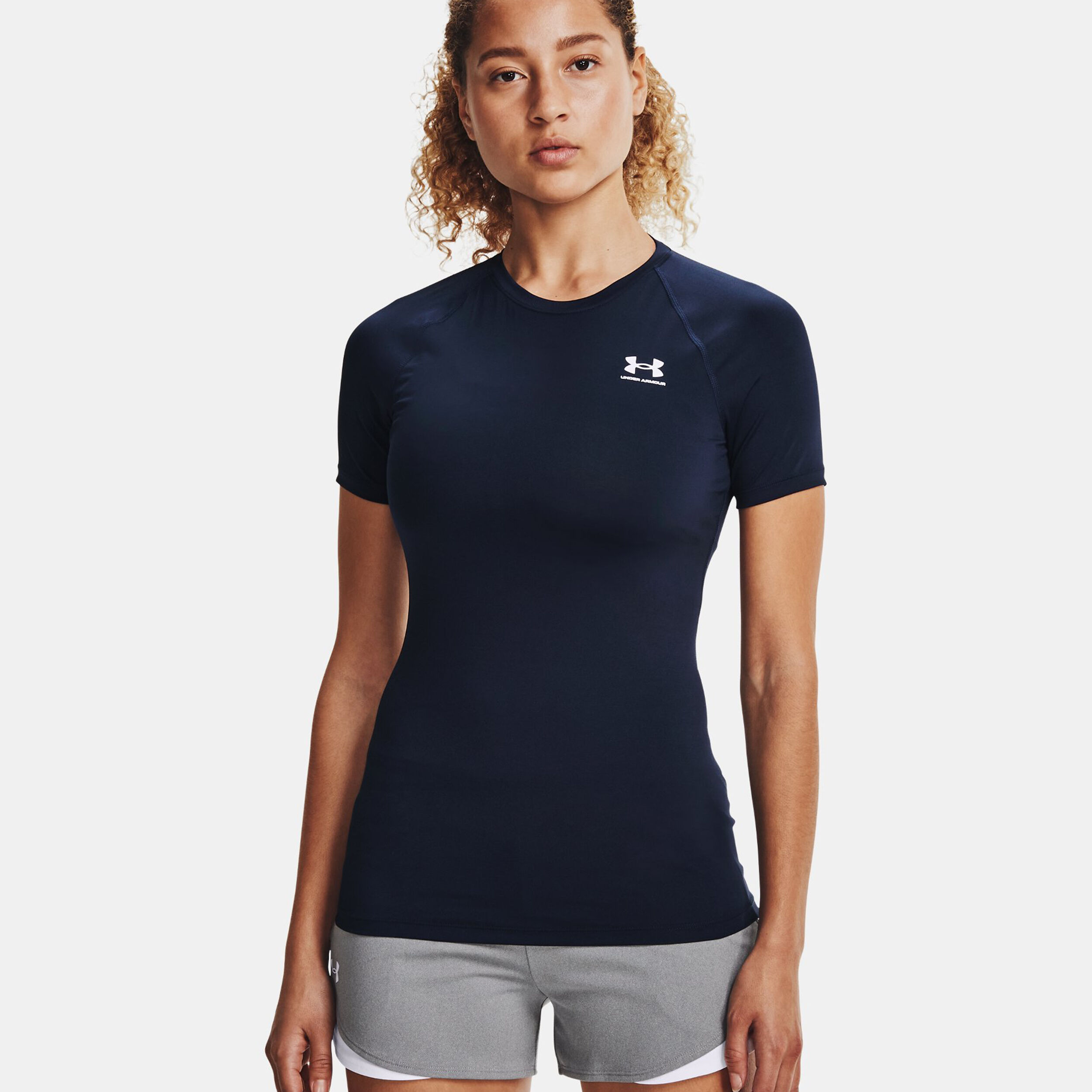 Under Armour Heatgear Authentics Comp T-shirt Femmes - Bleu
