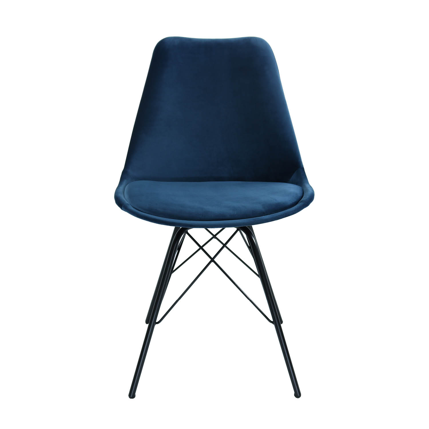 Kick Kuipstoel - Velvet d.blauw BL