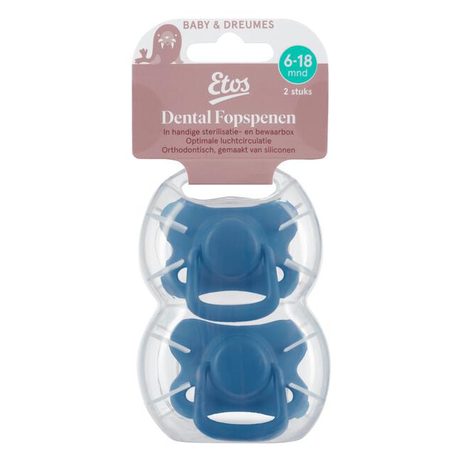 Etos Fopspenen In Steriliseerdoosje 6-18 Maanden Assorti
