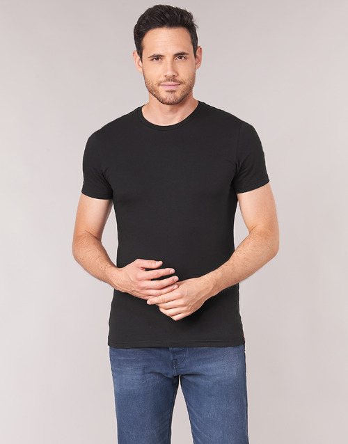Levi's - SLIM 2PK CREWNECK 1 Negro