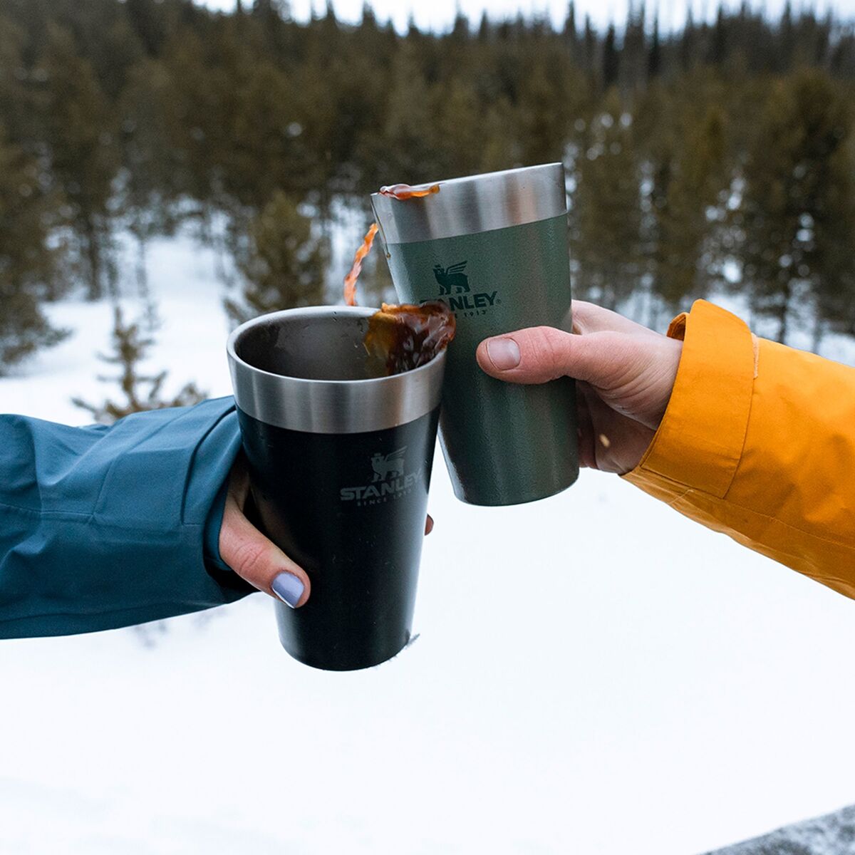 The Stacking Beer Pint, matte black