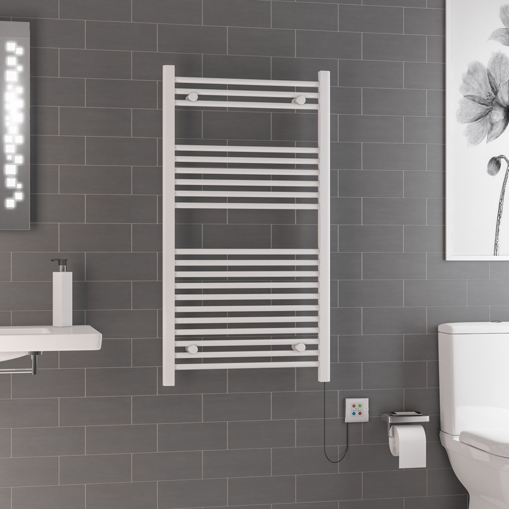 Eastbrook Biava elektrische handdoekradiator 60x110cm 500W wit glans