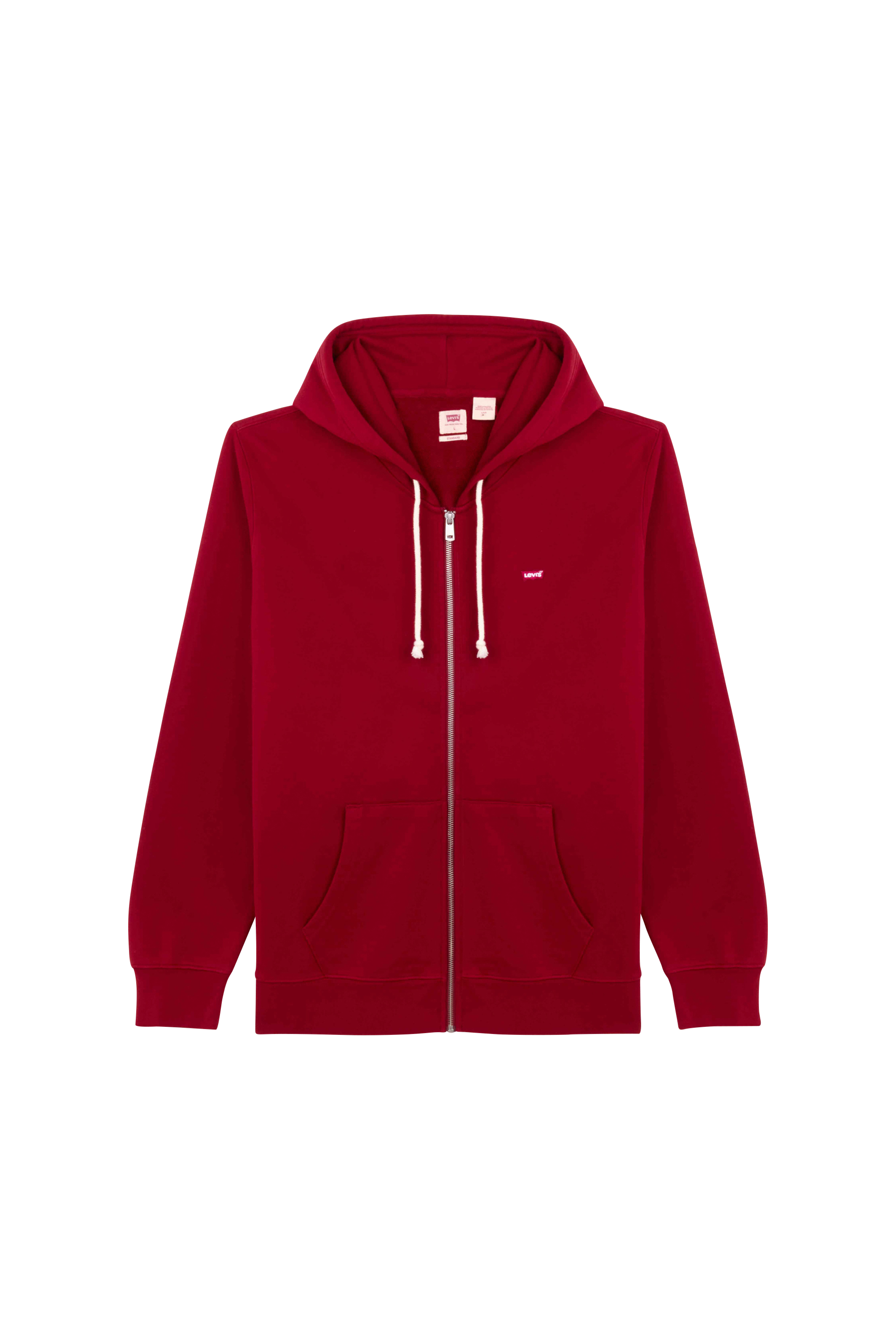 LEVI'S Hoodie zippé THE ORIGINAL HM Rouge
