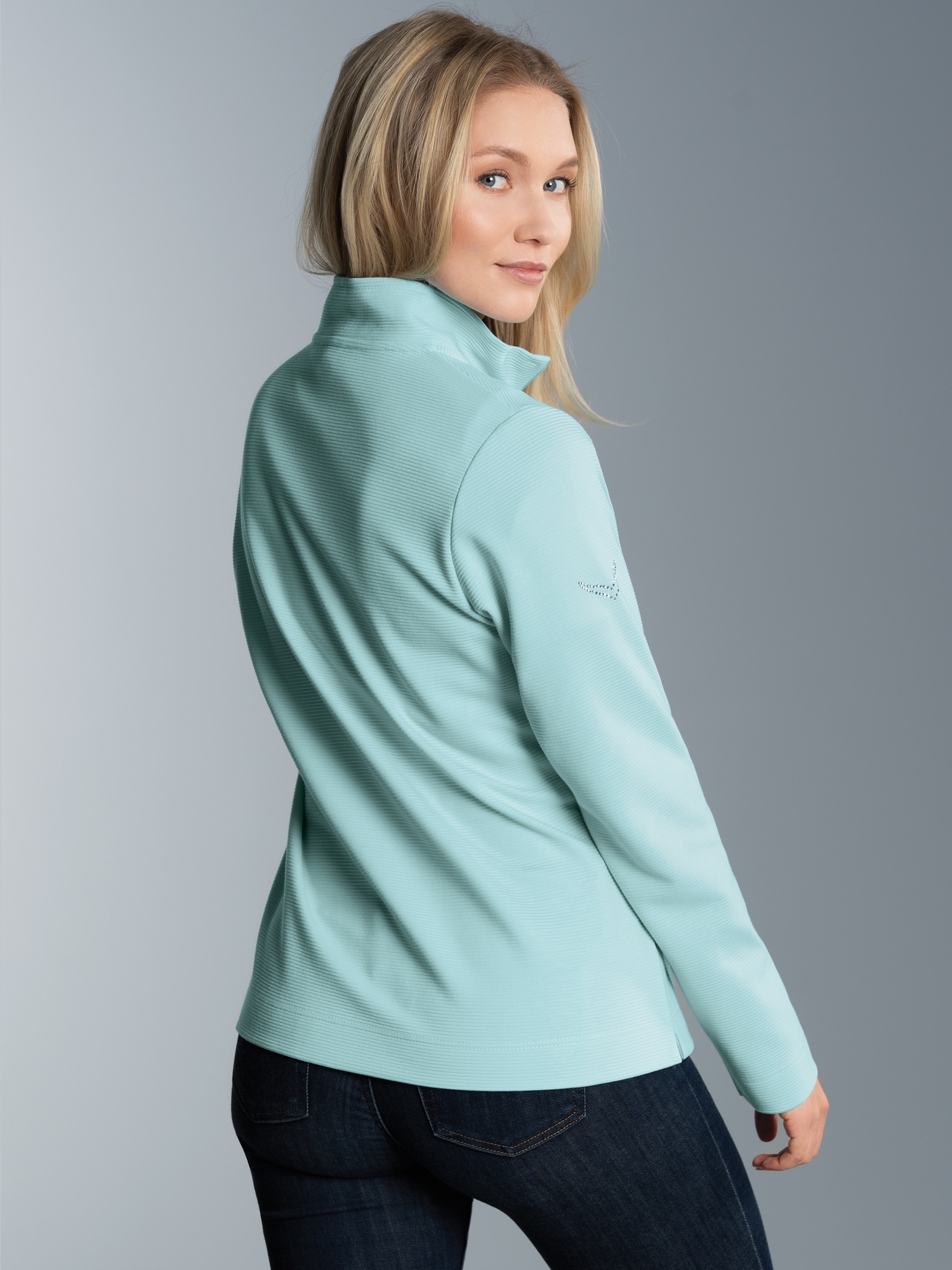 Jacke mit funkelnden Strass-Steinen Gletscher