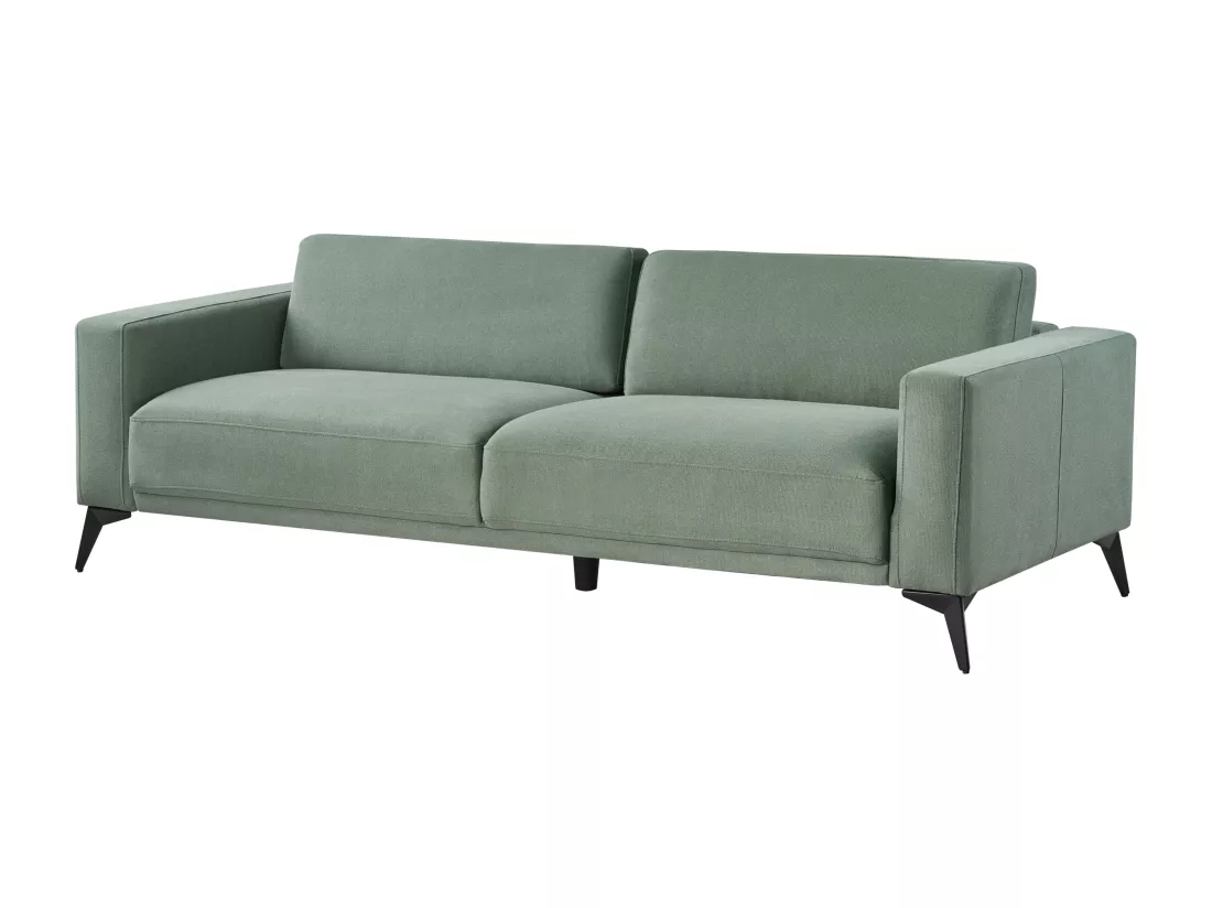 Canapé 3 places en tissu vert ANGE