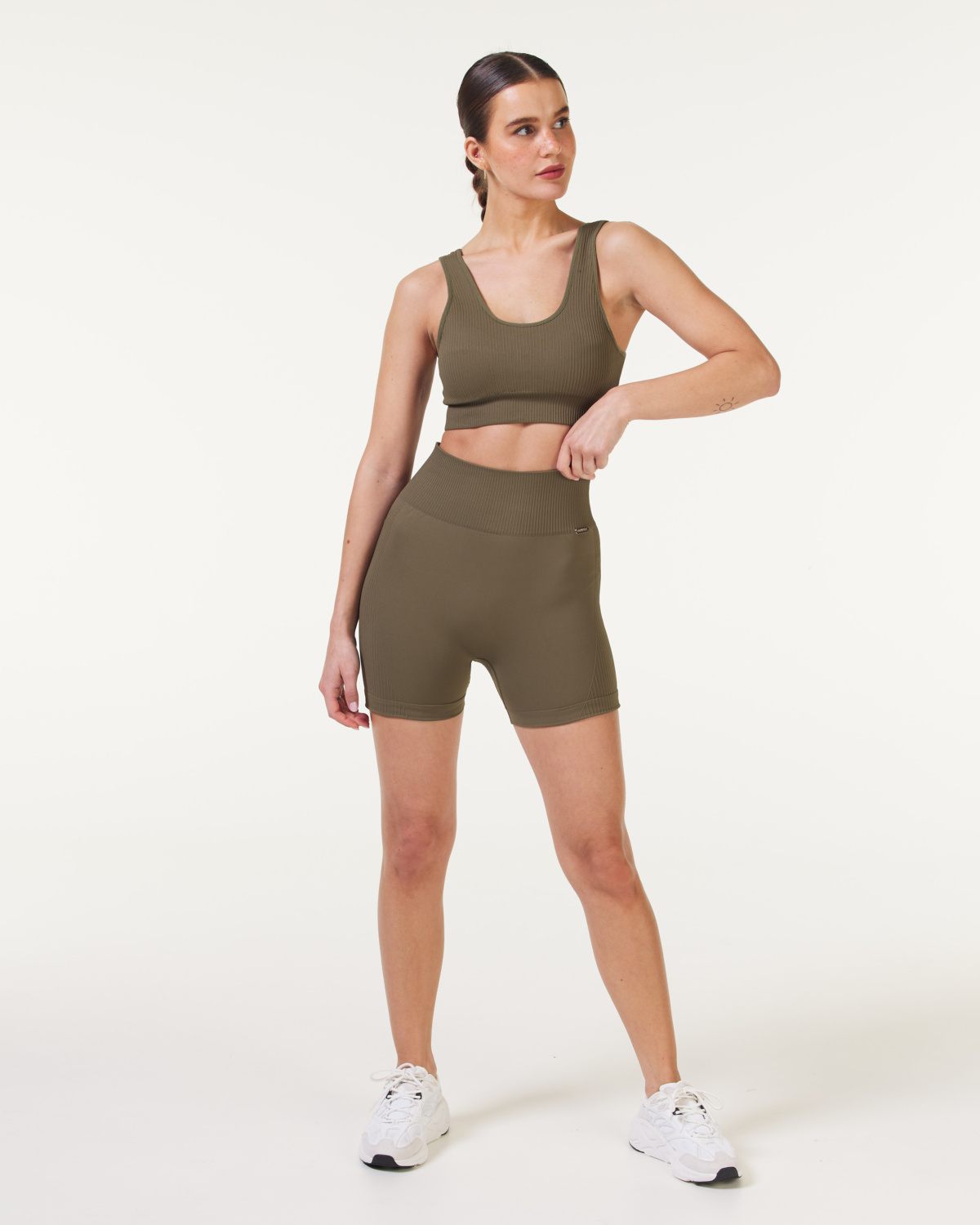 Bumpro Wave Seamless Shorts Green Ivy