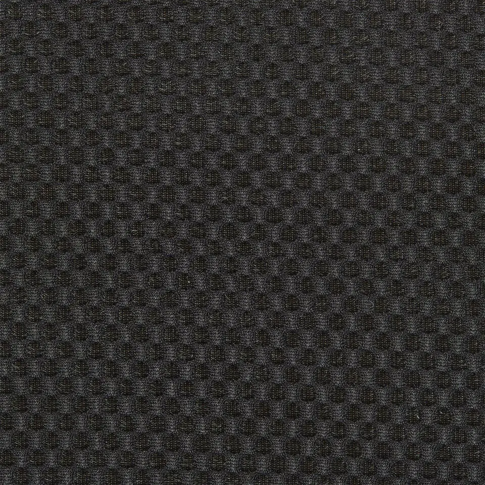Home Deco Factory Poef/krukje - boucle - zwart - D37 x H44 cm