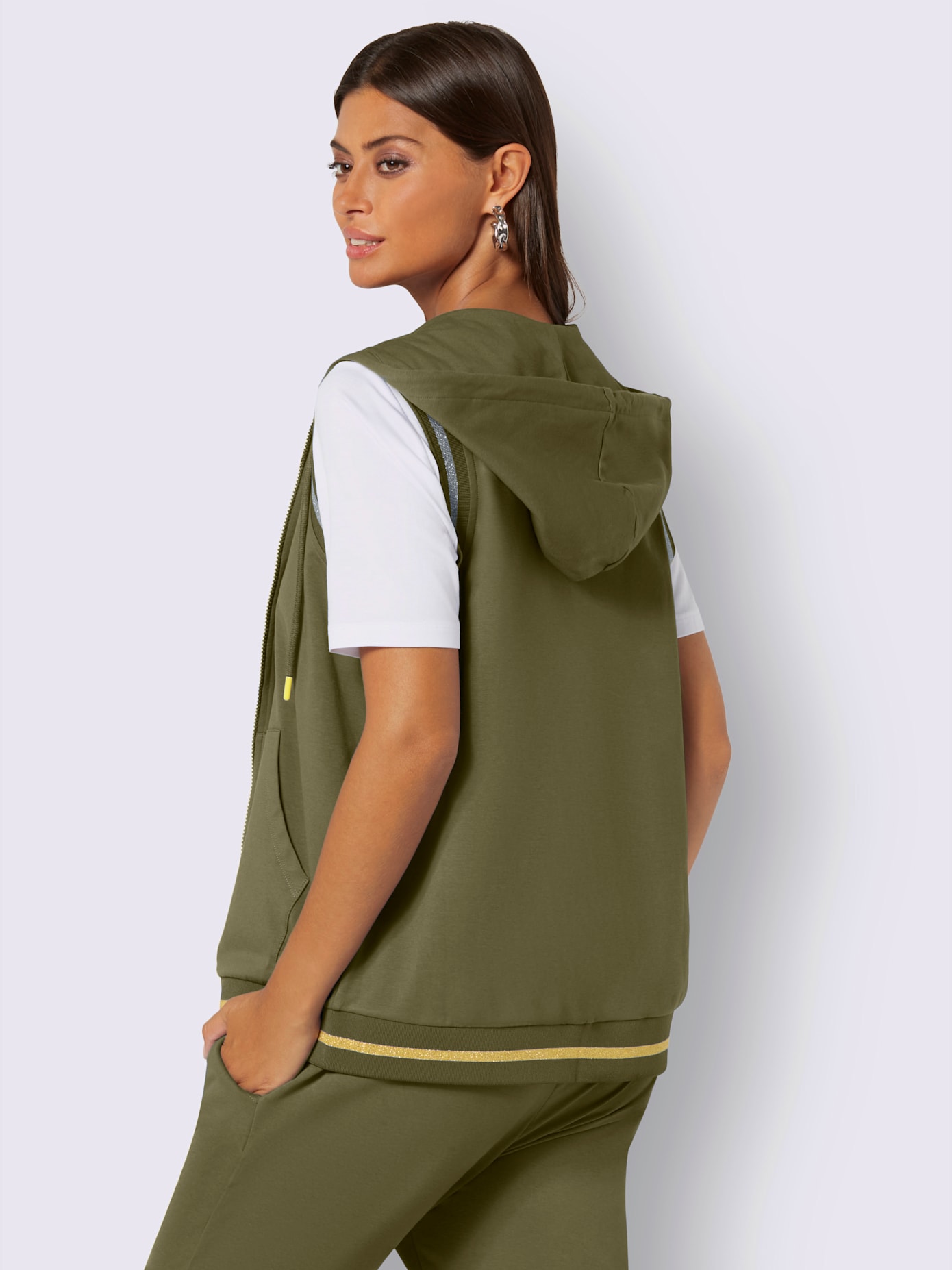 Gilet matière sweat
