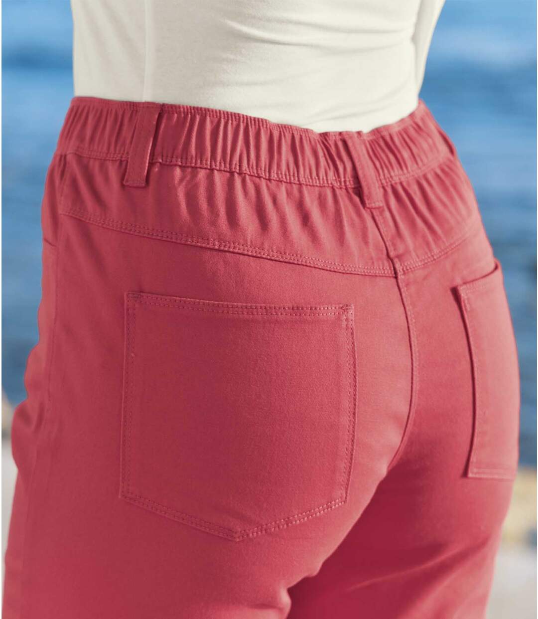 Pantalon Tregging 7/8e en Twill Stretch