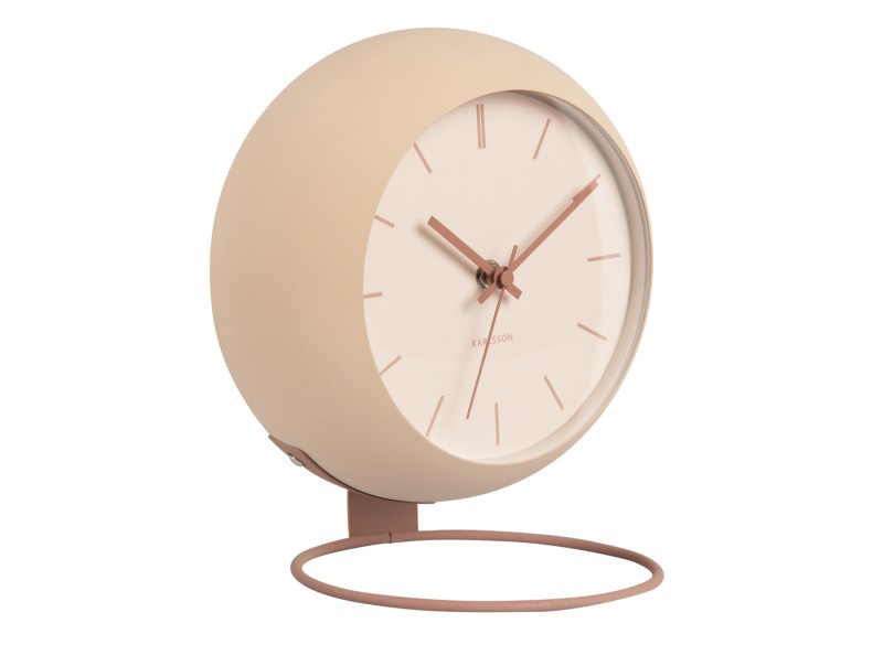 Table Clock Nirvana Globe KA5858GY Dark warm grey