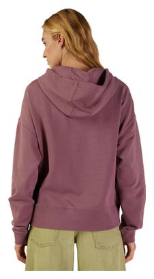 Sweat à capuche Fox Femme Sensory bordeaux