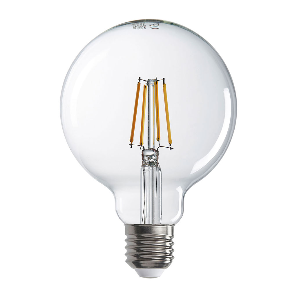Ampoule led filament blanc chaud E27 6W