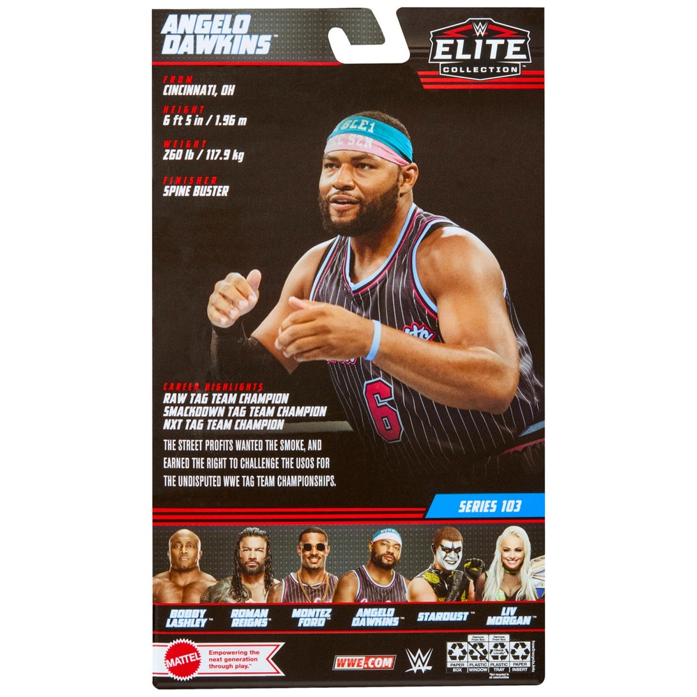 WWE Elite Series 103 Angelo Dawkins Actionfigur