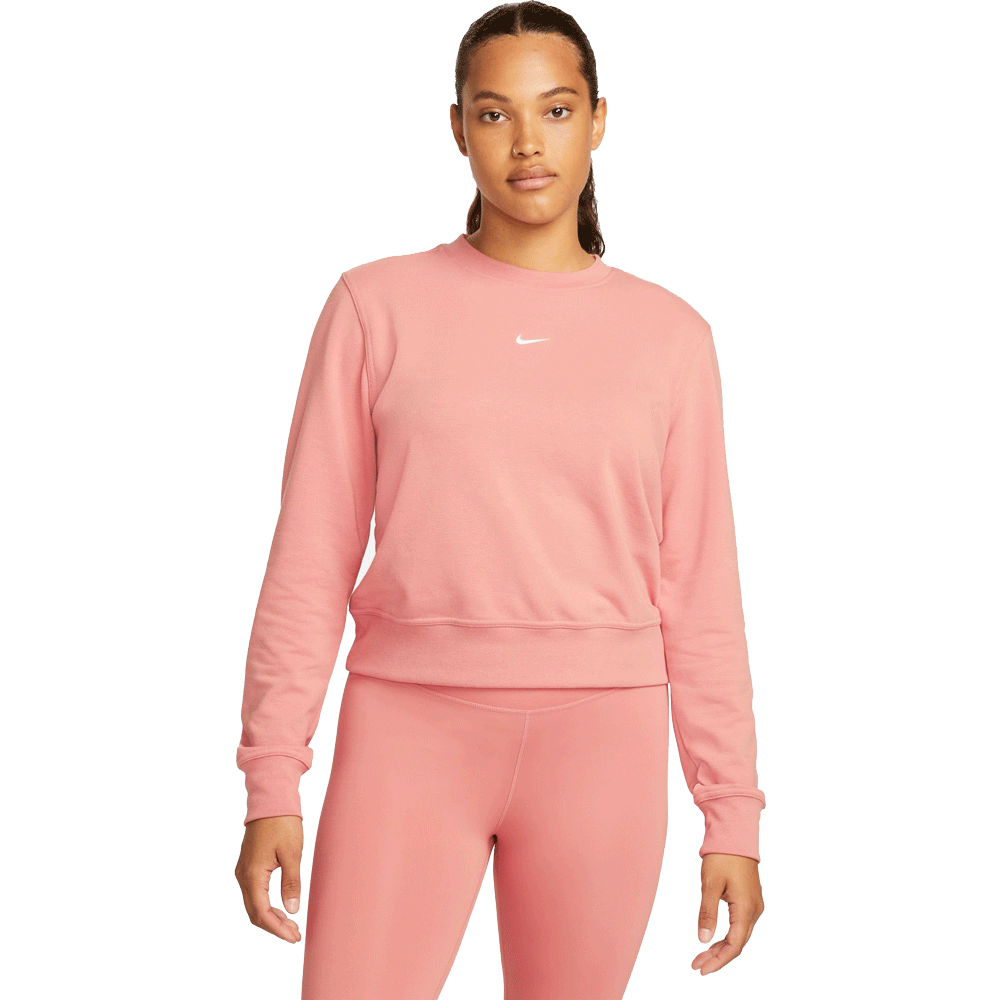 Nike Dri-Fit One Sweatshirt Damen red stardust