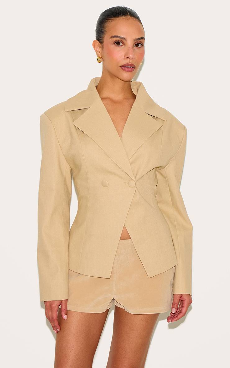 Latte Blazer Ajusté Petite