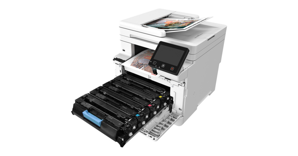 Canoni-SENSYS MF664Cdw all-in-one kleurenlaserprinter  (Grijs/zwart, Kopie, Scan, USB, LAN, WLAN)