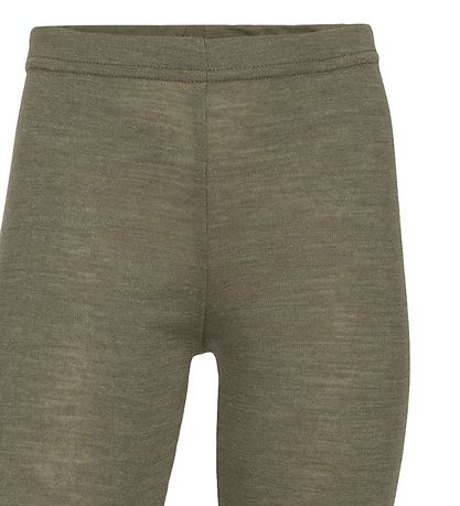 Engel Leggings - Wolle/Seide - Olive
