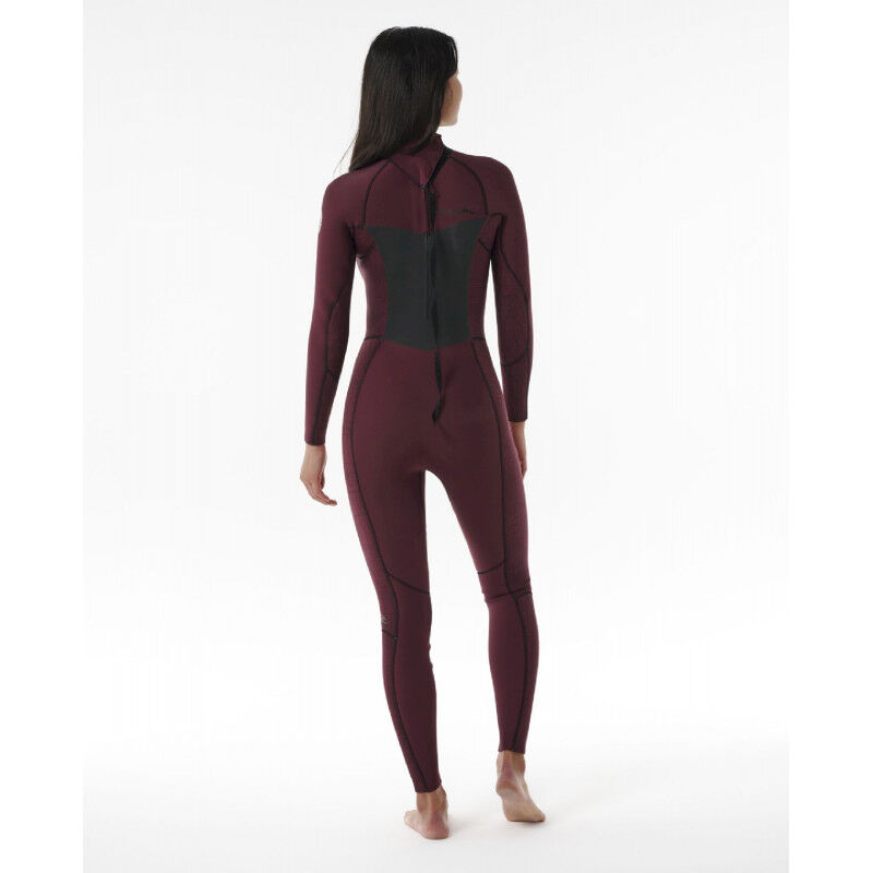 Women Dawn Patrol 4/3 Back Zip Sublimed Wetsuit - Combinaison de surf femme