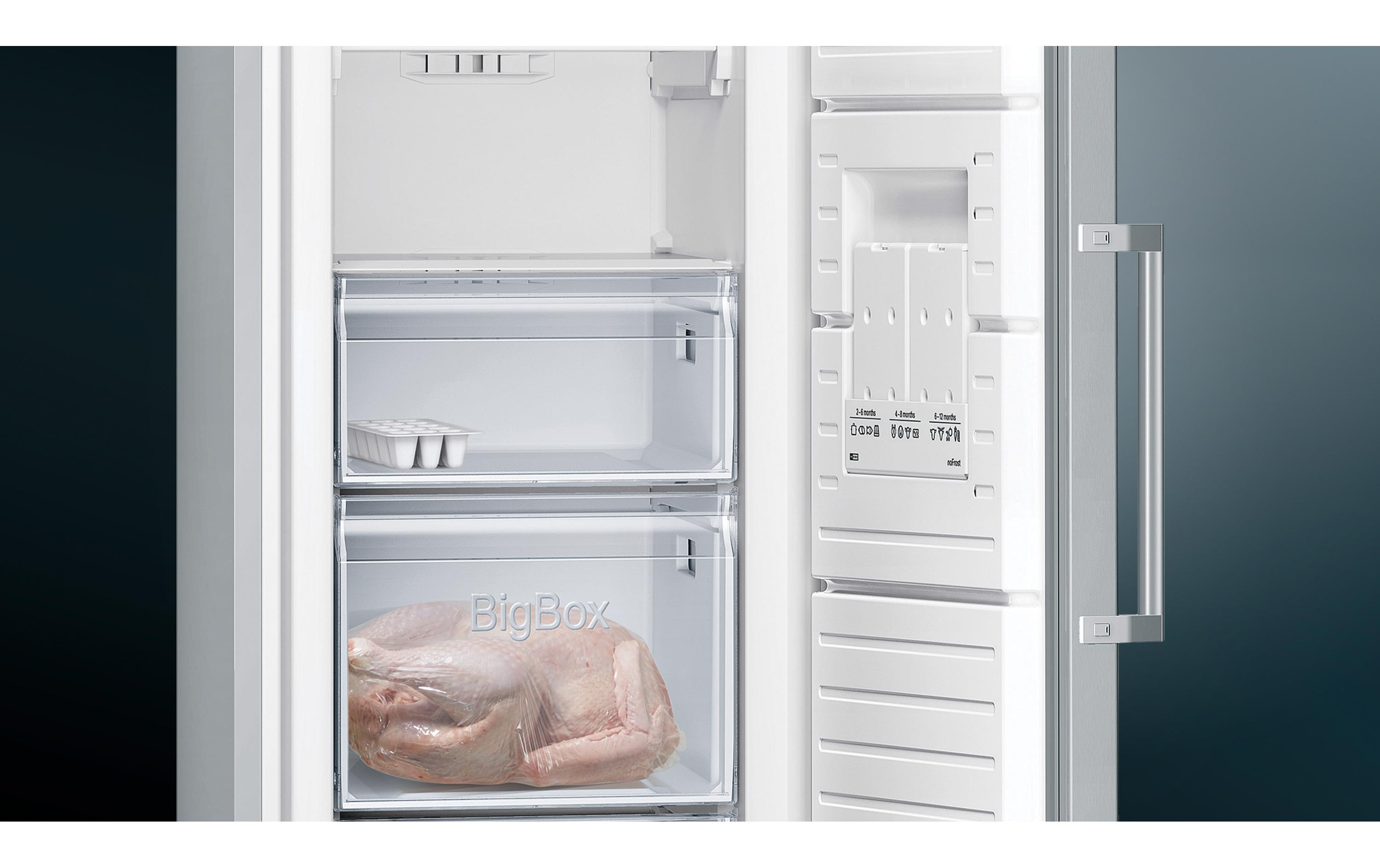 Gefrierschrank GS36NVIEP Rechts/Wechselbar, Silber<br>Stand-Gefrierschrank