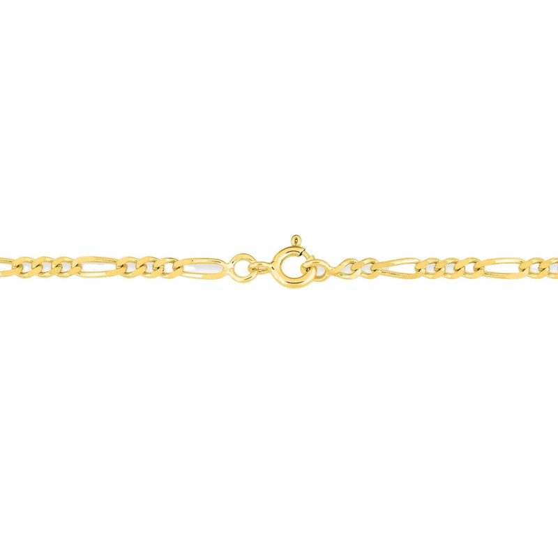 Bracelet Mixte 18 cm - Cheval Aterné - Or 18 Carats - Largeur 2.5 mm