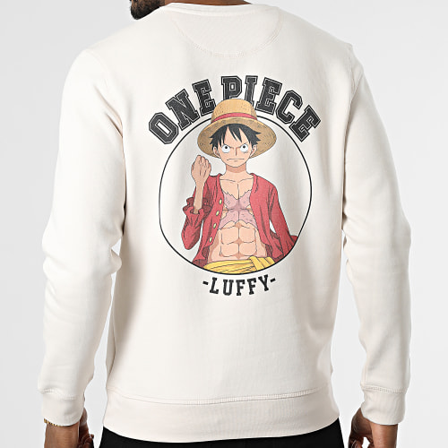 Sweat Crewneck Luffy Beige