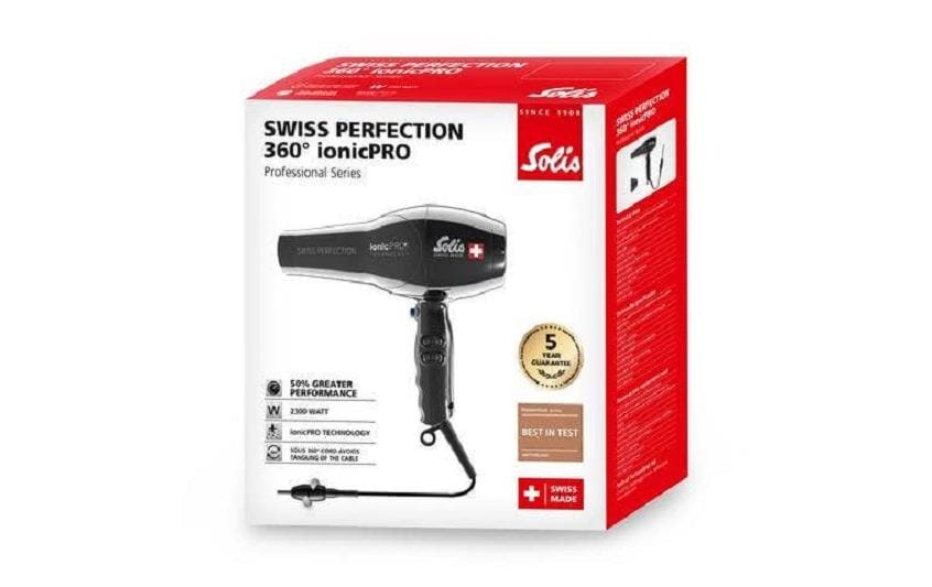 Profihaartrockner Swiss Perfection 360° ionicPRO SchwarzFöhn
