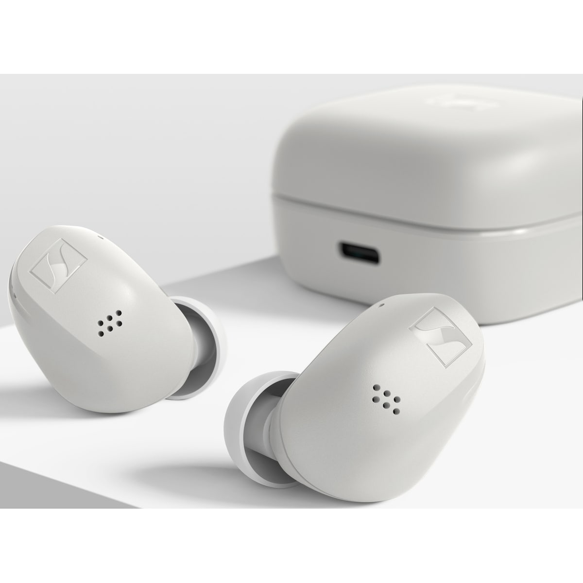 Sennheiser Accentum helt trådløse in-ear ørepropper (hvit)